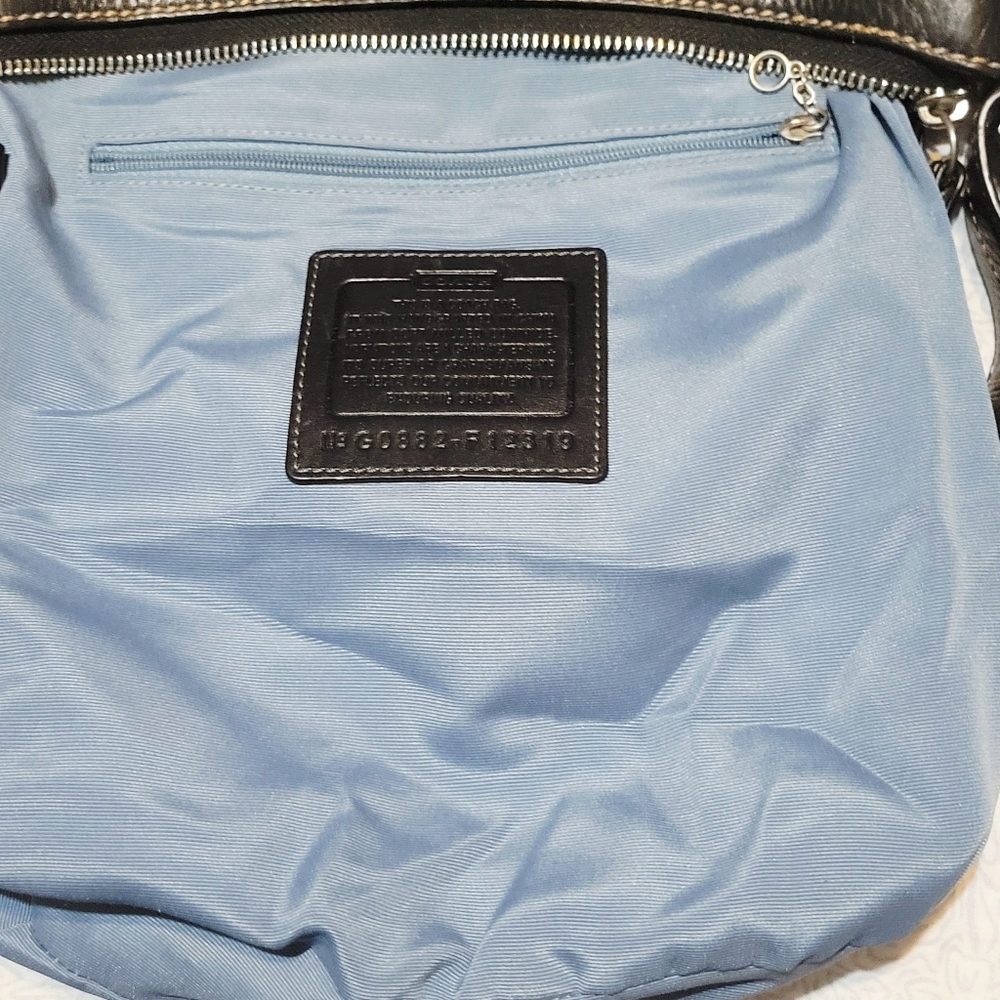 COACH F12319 Black Pebbled Leather Shoulder Crossbody Bag - Excellent Condition - Picture 4 of 7